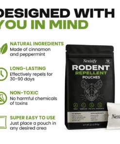 Nexisify™ Natural Rodent Repellent Pouches