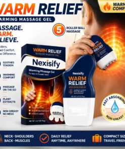 Nexisify® WARM RELIEF 3-in-1 Warming Massage Gel + 360° Roller