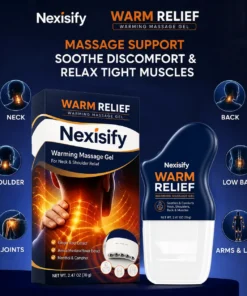 Nexisify® WARM RELIEF 3-in-1 Warming Massage Gel + 360° Roller