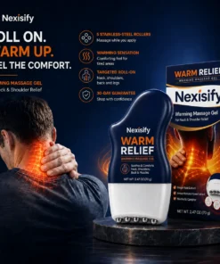 Nexisify® WARM RELIEF 3-in-1 Warming Massage Gel + 360° Roller